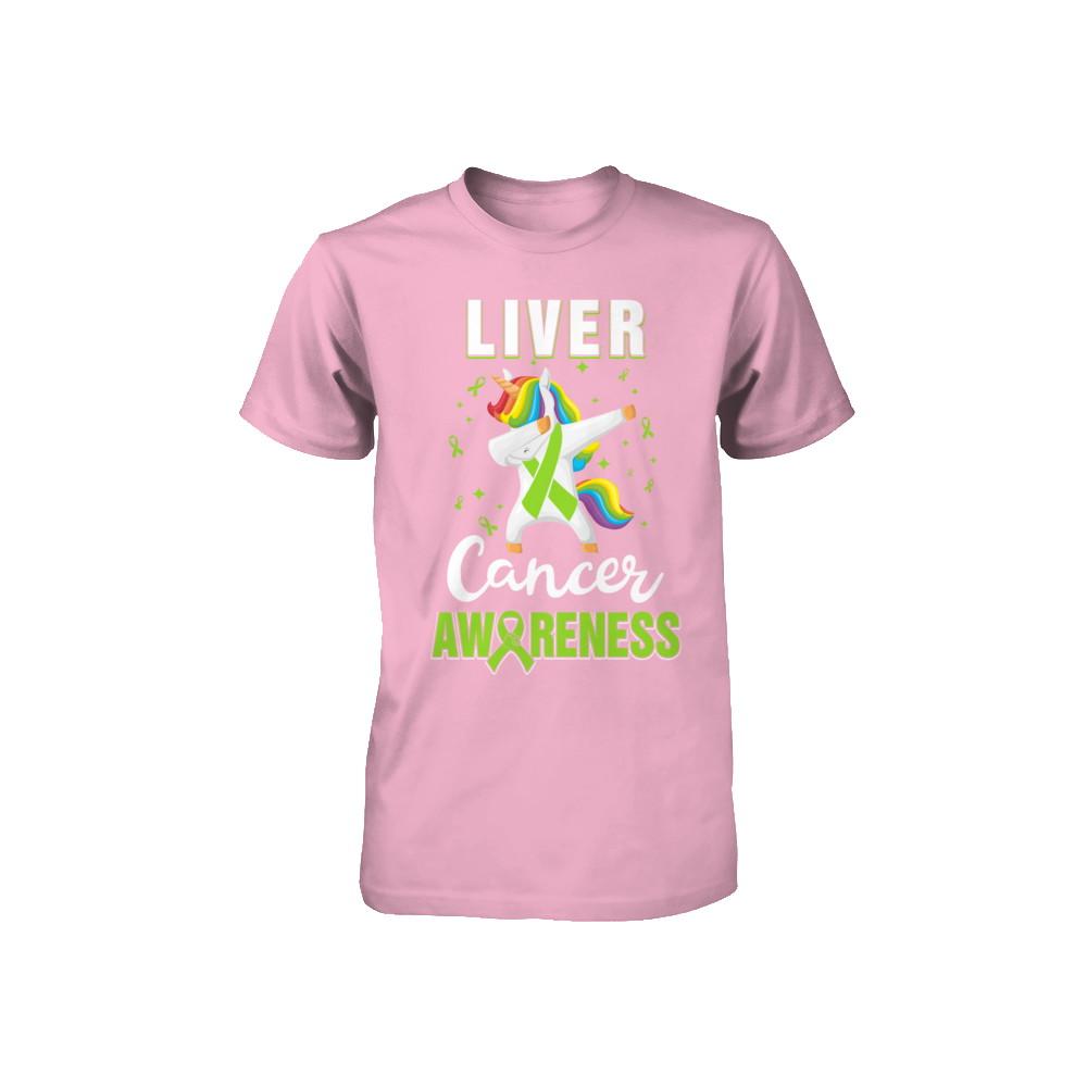 Inspirational Liver Cancer Awareness Unicorn Support Youth-Youth Shirt-Toddler T-Shirt-Pink