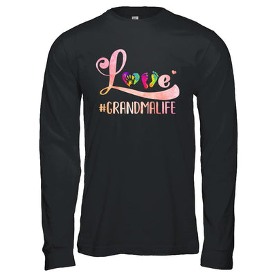Love Grandmalife Grandma-T-Shirt & Hoodie-Long Sleeve T-Shirt-Black