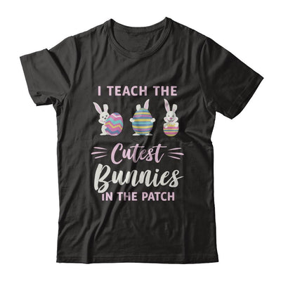 Cute Easter Teachers I Teach The Cutest Bunnies-T-Shirt & Hoodie-Premium T-Shirt-Black