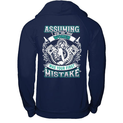 Assuming I Was Like Most Women Was Your First Mistake-T-Shirt & Hoodie-Pullover Hoodie-Navy