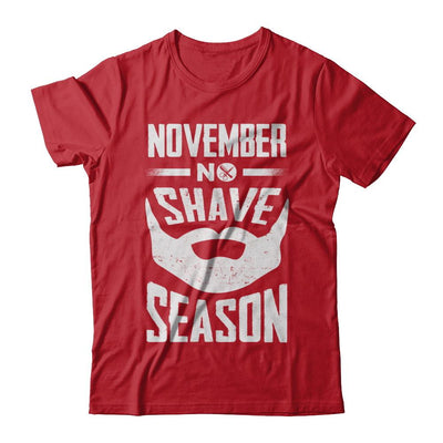 November No Shave Season Vintage Beard-T-Shirt & Hoodie-Classic T-Shirt-Red