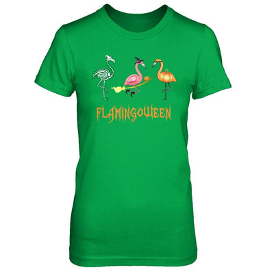 Funny Flamingo Halloween Flamingoween-T-Shirt & Hoodie-Women's T-Shirt-Irish Green