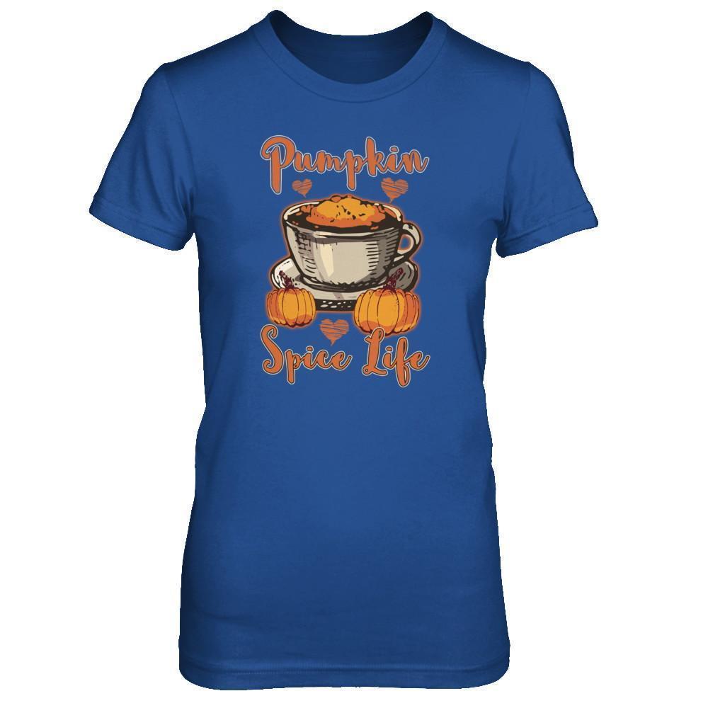 Pumpkin Spice Life Coffee Autumn Life Season-T-Shirt & Tank Top-Women's T-Shirt-Royal