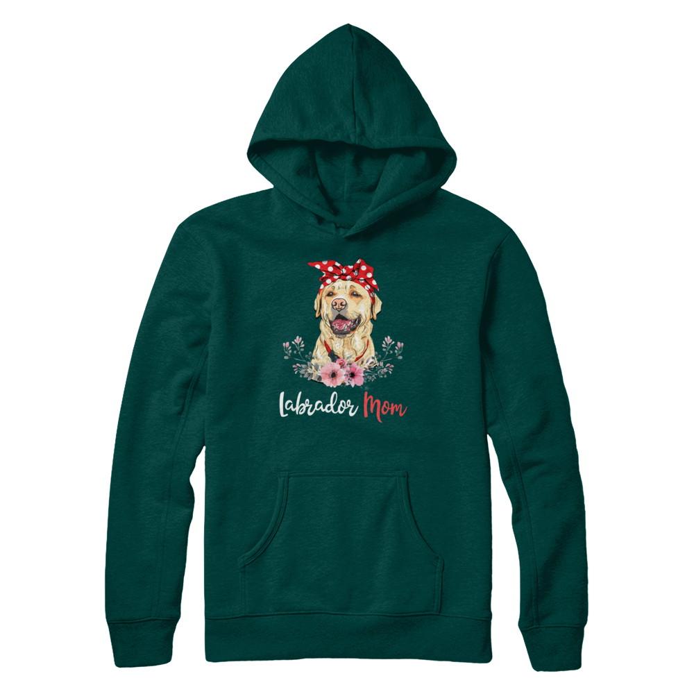 Labrador Mom Gift For Women Dog Lover-T-Shirt & Hoodie-Pullover Hoodie-Deep Forest