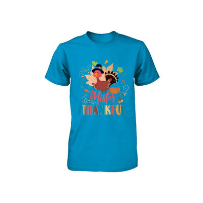 Cute Mister Thankful Turkey Thanksgiving Youth-Youth Shirt-