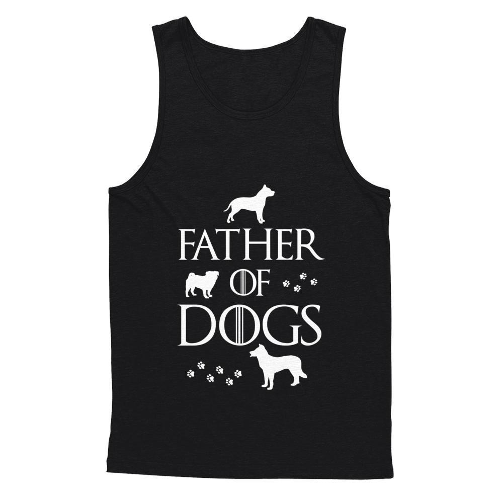 Father Of Dogs Dog Lover-T-Shirt & Hoodie-Unisex Tank-Black