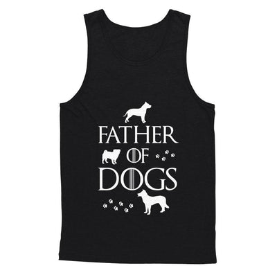 Father Of Dogs Dog Lover-T-Shirt & Hoodie-Unisex Tank-Black