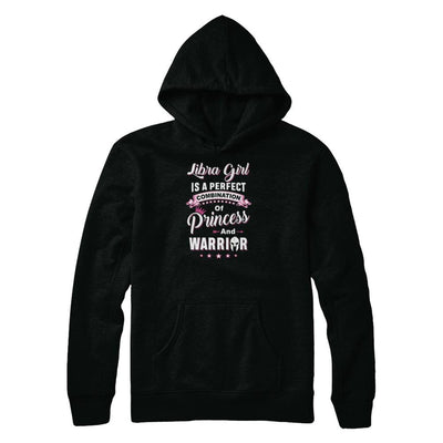 Libra Girl Princess Warrior September October Birthday-T-Shirt & Tank Top-Pullover Hoodie-Black