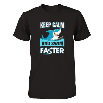 Keep Calm And Swim Faster-T-Shirt & Tank Top-Premium T-Shirt-Black