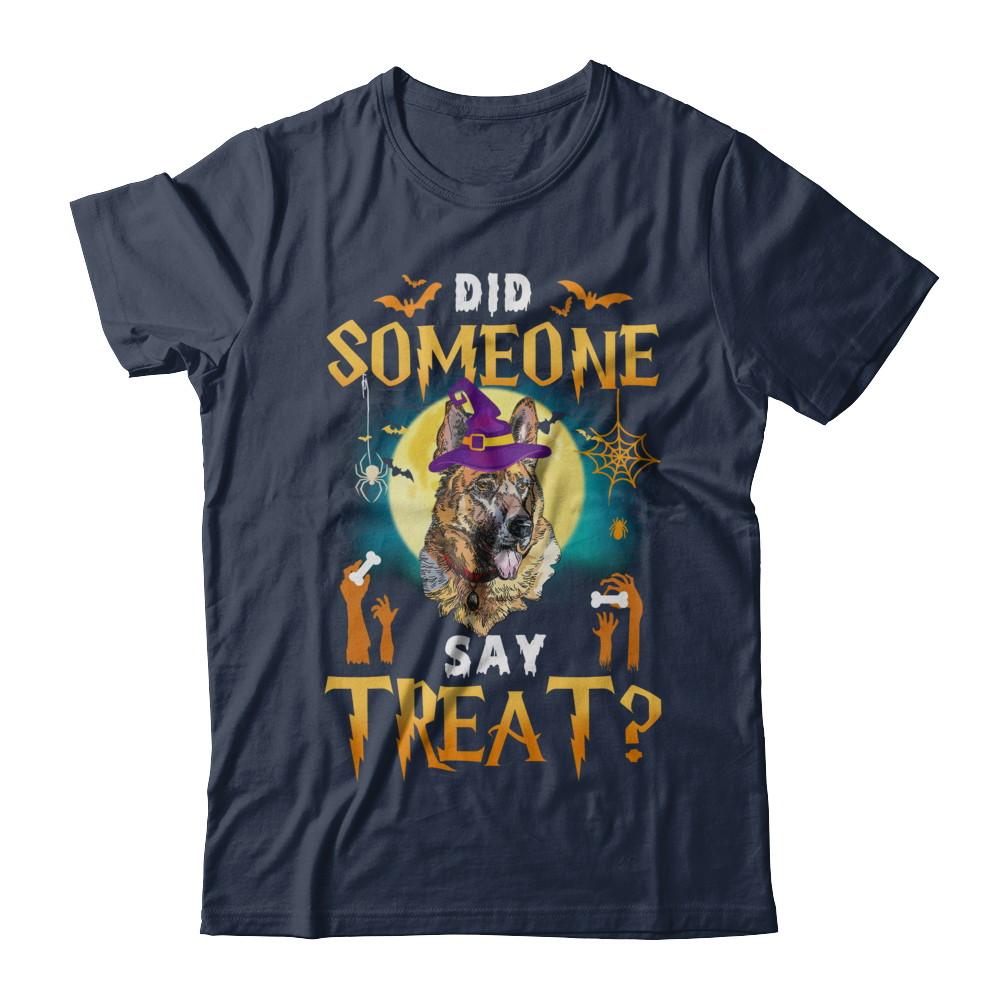Did Someone Say Treat German Shepherds Halloween Costume-T-Shirt & Hoodie-Classic T-Shirt-Navy