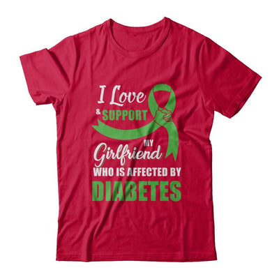 Lymphoma Awareness Support Green Girlfriend Boyfriend-T-Shirt & Hoodie-Classic T-Shirt-Red