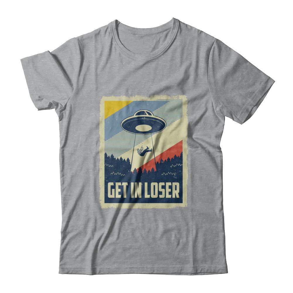 Vintage Get In Loser-T-Shirt & Hoodie-Classic T-Shirt-Sport Grey