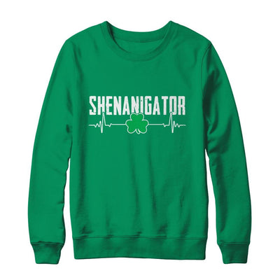 Shenanigator Happy St Patrick's Day-T-Shirt & Hoodie-Crewneck Sweatshirt-Irish Green