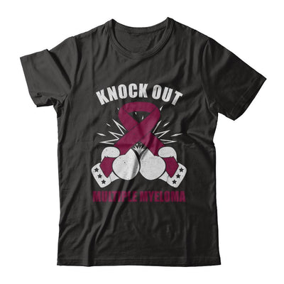 Boxing knock out Multiple Myeloma Awareness Support-T-Shirt & Hoodie-Classic T-Shirt-Black