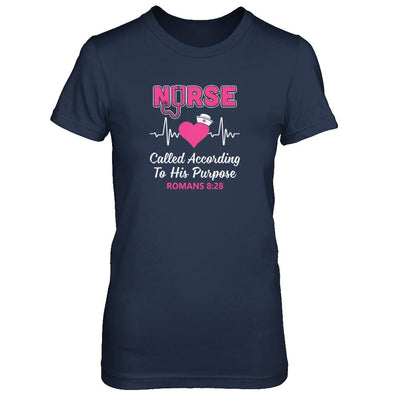 Nursing Nurse Called According To His Purpose-T-Shirt & Tank Top-Women's T-Shirt-Navy
