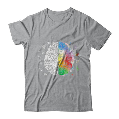 Colorful Brain Chemistry Science And Art-T-Shirt & Hoodie-Classic T-Shirt-Sport Grey