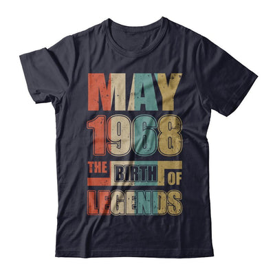 Vintage Retro May 1968 Birth Of Legends 53th Birthday-T-Shirt & Hoodie-Premium T-Shirt-Midnight Navy