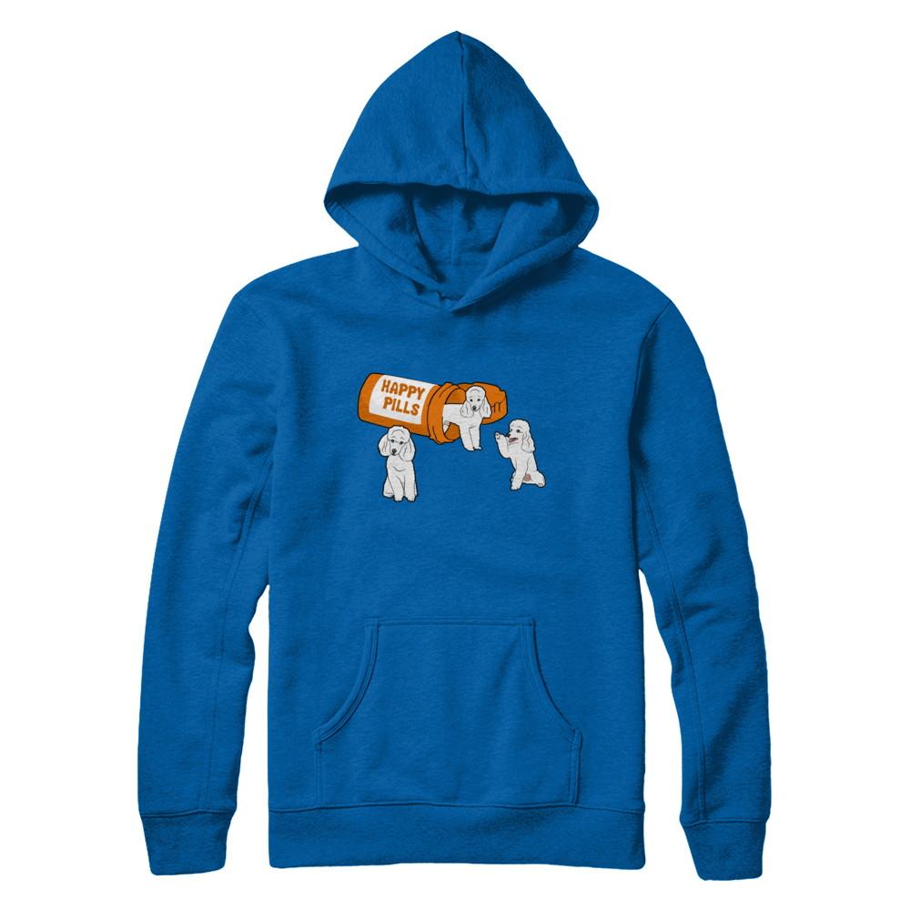 Poodles Happy Pills-T-Shirt & Hoodie-Pullover Hoodie-Royal