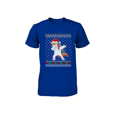 Dabbing Tangled Lights Ugly Christmas Sweater Girls Youth-Youth Shirt-