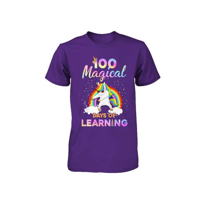 100 Magical Days of Learning Flossing Unicorn Youth-Youth Shirt-