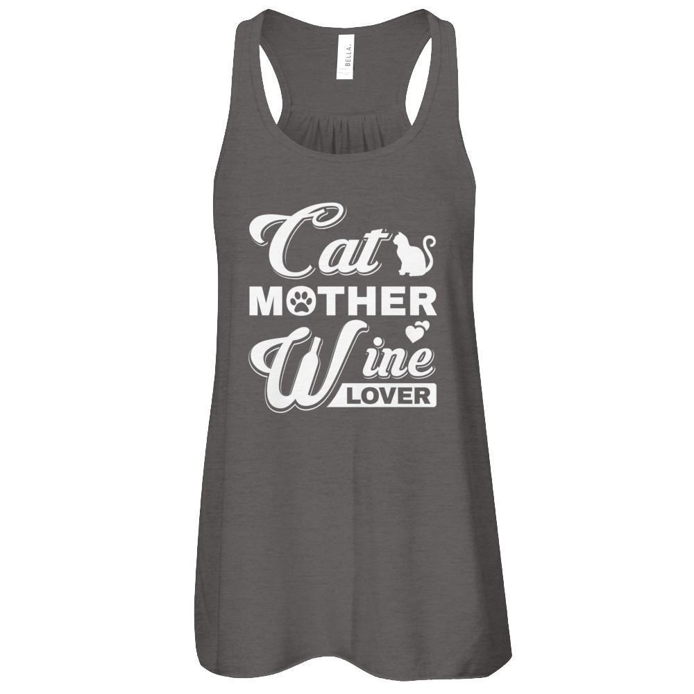 Cat Mother Wine Lover-T-Shirt & Tank Top-