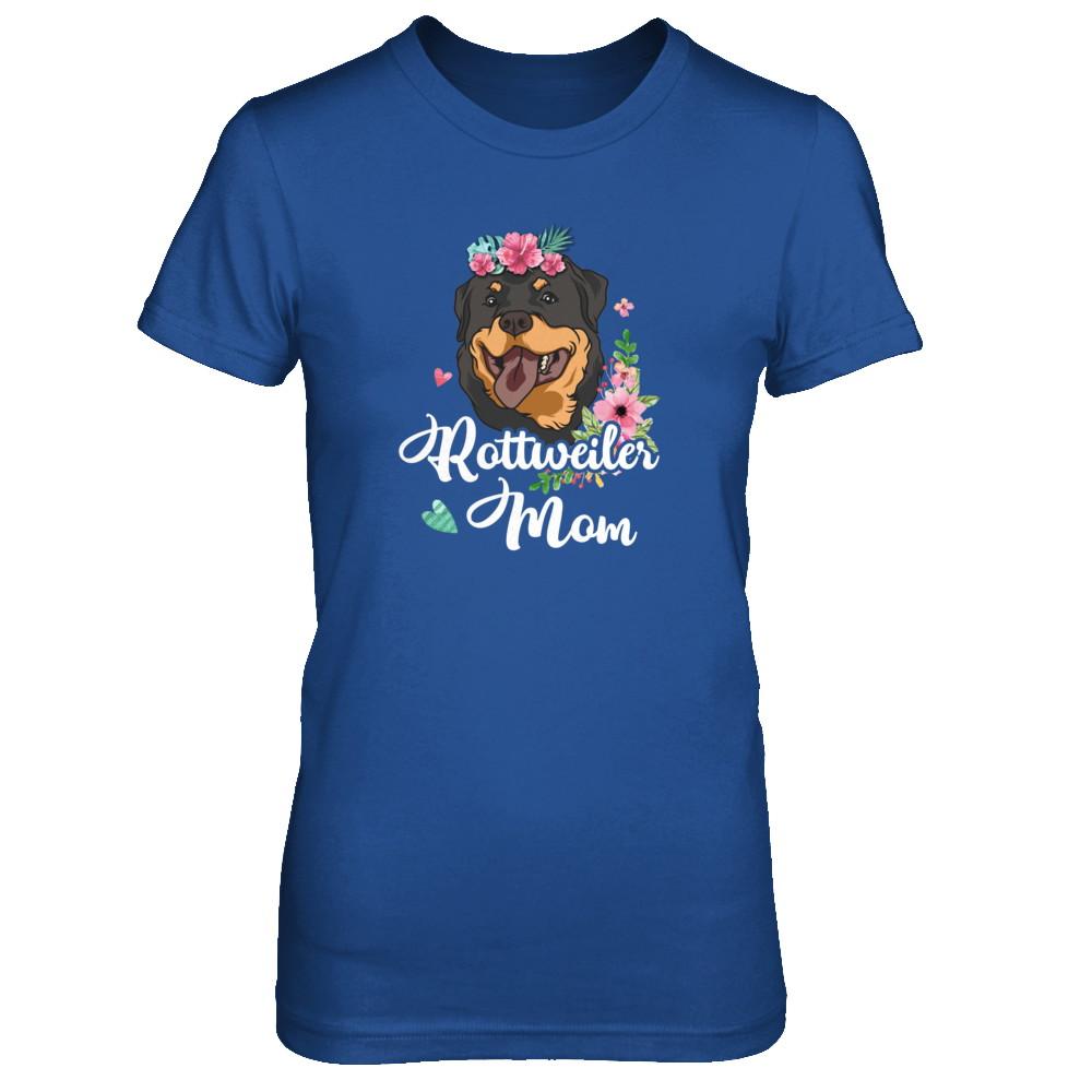 Rottweiler Mom Funny Dog Mom Gift Idea-T-Shirt & Tank Top-Women's T-Shirt-Royal