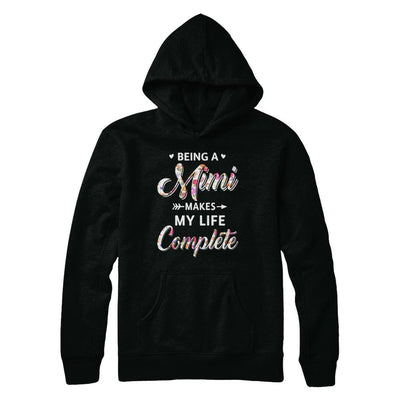 Being A Mimi Makes My Life Complete Mothers Day-T-Shirt & Hoodie-Pullover Hoodie-Black