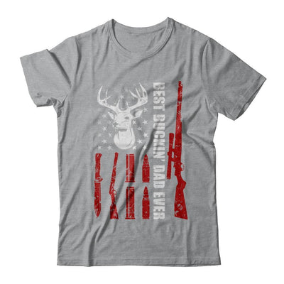 Best Buckin Dad Ever Deer Hunting Father's Day Gift-T-Shirt & Hoodie-Classic T-Shirt-Sport Grey