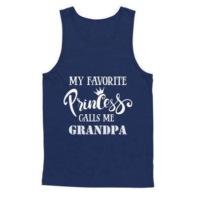 My Favorite Princess Calls Me Grandpa-T-Shirt & Hoodie-Unisex Tank-Navy