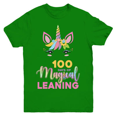 100 Days Of Magical Leaning School Unicorn Girl Gift Youth-Youth Shirt-Youth T-Shirt-Irish Green