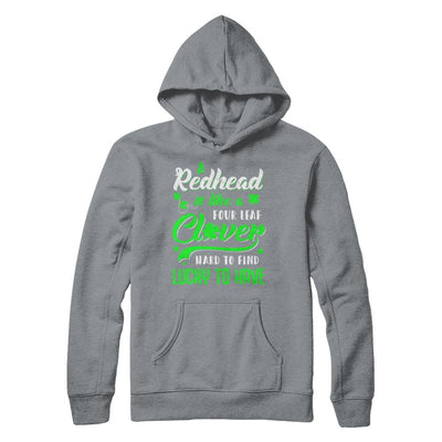 A Redhead Is Like A Four Leaf Clover Hard To Find-T-Shirt & Hoodie-Pullover Hoodie-Light Steel