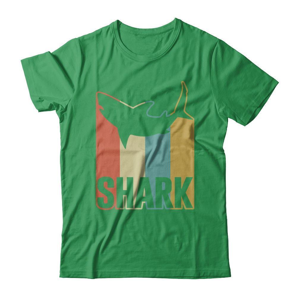 Classic Vintage Retro Style Shark-T-Shirt & Hoodie-Premium T-Shirt-Kelly Green