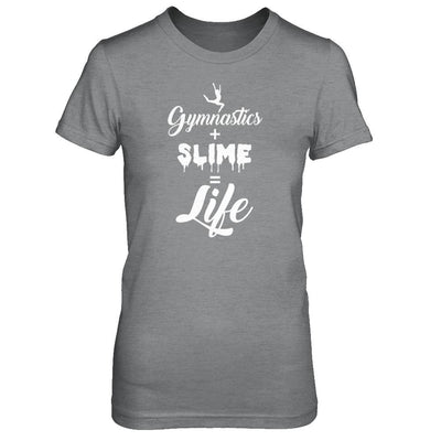 Daughter Mom Gymnastics And Slime Is Life-T-Shirt & Tank Top-Women's T-Shirt-Sport Grey