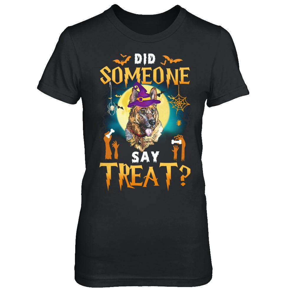 Did Someone Say Treat German Shepherds Halloween Costume-T-Shirt & Hoodie-Women's T-Shirt-Black