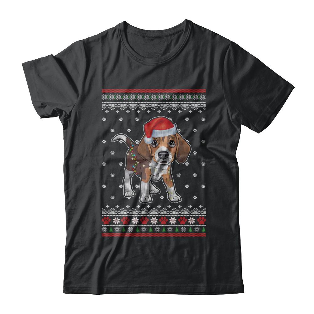 Beagle Christmas Ugly Sweater Lights Dog Xmas Gift