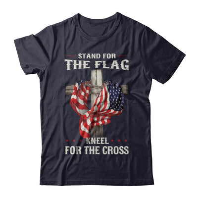 Stand For The Flag Kneel For The Cross-T-Shirt & Hoodie-Premium T-Shirt-Midnight Navy