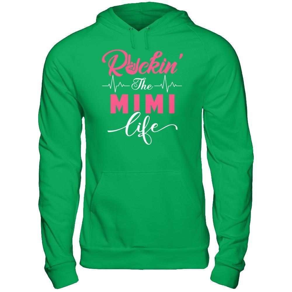 Rockin' The Mimi Life-T-Shirt & Hoodie-Pullover Hoodie-Irish Green