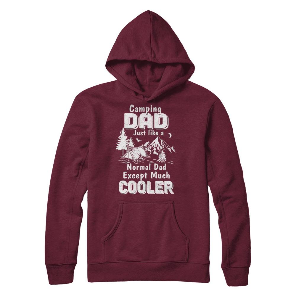 Camping Dad Except Much Cooler-T-Shirt & Hoodie-Pullover Hoodie-Maroon