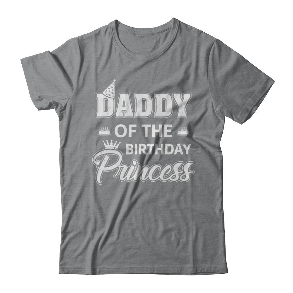 Daddy Of The Birthday Princess Fathers Day-T-Shirt & Hoodie-Classic T-Shirt-Sport Grey