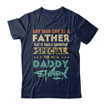 Vintage Someone Special To Be A Daddy Shark Fathers Day-T-Shirt & Hoodie-Classic T-Shirt-Navy