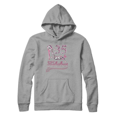 35 And Fabulous 35 Years Old 1986 35th Birthday Gift-T-Shirt & Hoodie-Pullover Hoodie-Light Steel