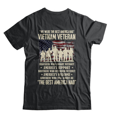 Vietnam Veteran The Best America Had Proud-T-Shirt & Hoodie-Classic T-Shirt-Black