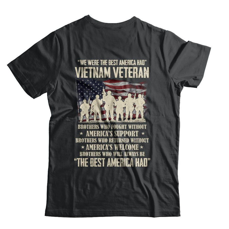 Vietnam Veteran The Best America Had Proud-T-Shirt & Hoodie-Classic T-Shirt-Black