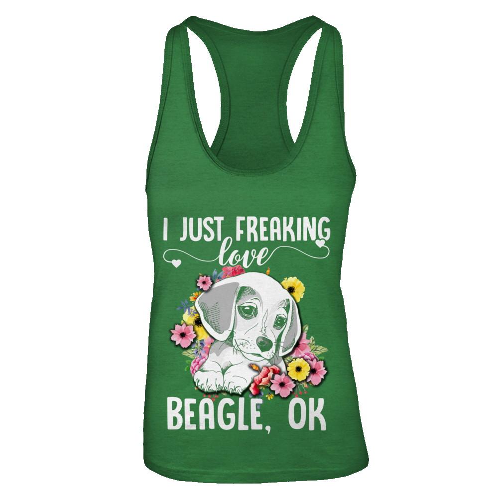 Dog I Just Freaking Love Beagle-T-Shirt & Tank Top-