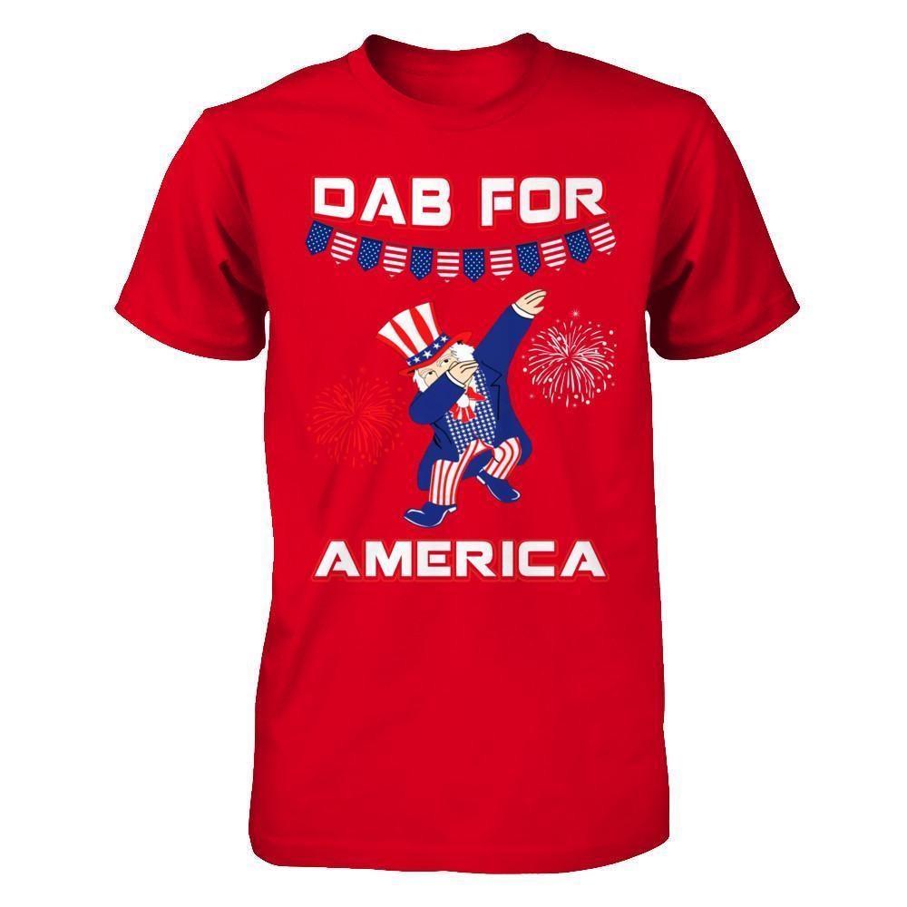 Funny Dabbing Uncle Independence Day 4Th Of July-T-Shirt & Hoodie-Premium T-Shirt-Red