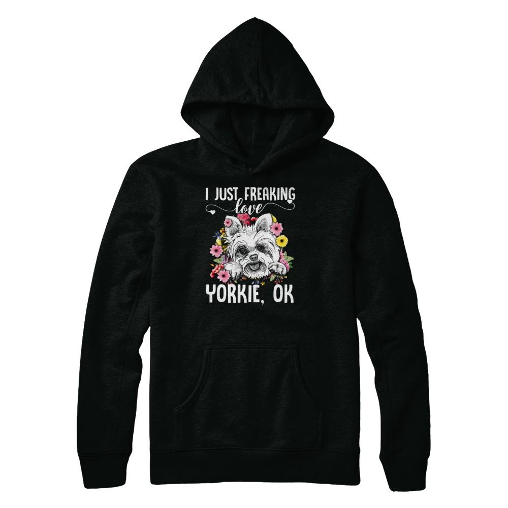Dog I Just Freaking Love Yorkie-T-Shirt & Tank Top-