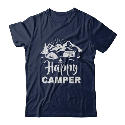 Happy Trailer Camper Grandpa Papa Grandma Camping-T-Shirt & Hoodie-Classic T-Shirt-Navy