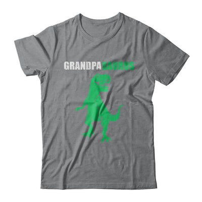 Grandpasarus Funny Dinosaur First Time Grandpa Fathers Day-T-Shirt & Hoodie-Classic T-Shirt-Sport Grey