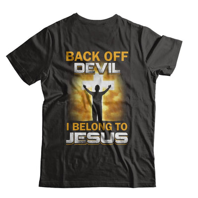 Back Off Devil I Belong To Jesus Christian-T-Shirt & Hoodie-Premium T-Shirt-Black