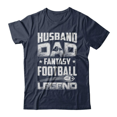 Husband Dad Fantasy Football Legend Fathers Day Gift-T-Shirt & Hoodie-Classic T-Shirt-Navy